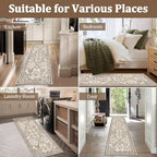 Yamaziot Washable Runner Rug 2x10 – Floral Non Slip Boho Hallway Runner Rug - Image 6