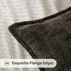 HPUK Fall Chenille Soft Throw Pillow Covers 18x18 Set of 2, Accent Cushion - Image 2
