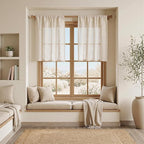 MYSKY HOME Linen Curtains 30 Inch Length - Image 4