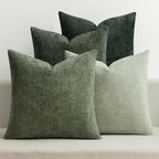 MIULEE Pack of 4 Couch Throw Pillow Covers 18x18 Inch Green Soft Decorative by MIULEE