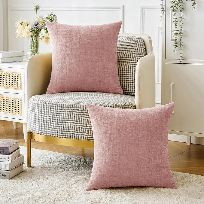 MIULEE Pack of 2 Couch Valentines Throw Pillow Covers 18x18 Inch Soft Spring - Image 5