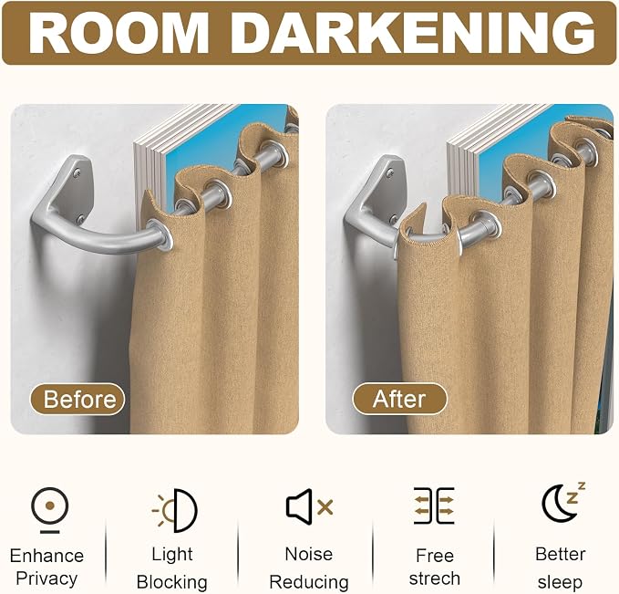 GXOACKJ Silver Curtain Rods for Windows 28 to 60 inch, 5/8 inch Adjustable Wrap - Image 2