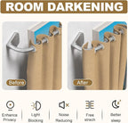 GXOACKJ Silver Curtain Rods for Windows 66 to 120 inch, 5/8 inch Adjustable - Image 2