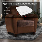 Leather Look Couch Cushion Covers Sofa Seat Slipcovers Sets Couches Furniture - Image 3