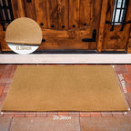 4 Pack Blank Door Mats, 30x17 Inch Artificial Coir Door Mats Outdoor - Image 3