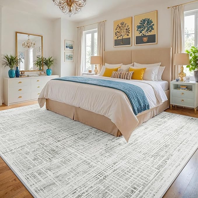 6x9 Area Rugs Washable Rug: Anti-Skid Abstract Modern Living Room Rug Soft Thin - Image 2