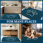 OLANLY Dog Door Mat for Muddy Paws 59x24, Paw Print Design, Absorbs Moisture - Image 8