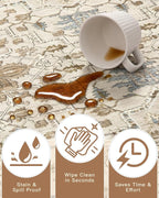 Madane Washable Rug 8x10 Area Rugs - Image 7