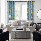 Topfinel Blue and White Patterned Aesthetic Pretty Curtains 84 Inches Long 2 - Image 5