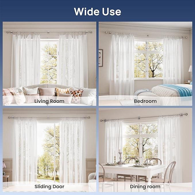 ENJOYBASICS No Drill Curtain Rods - Image 6