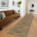 3x10 Long Runner Rugs for Hallway Non Slip, Geometric Floral Design Washable by HazoHaus