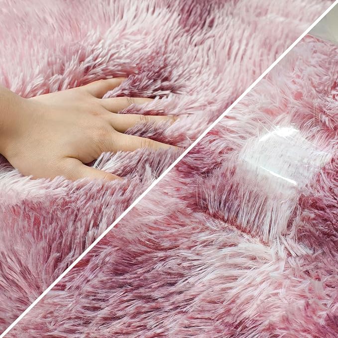 Tie-Dyed Blush 2x6 Machine Washable Runner Rugs - Image 6