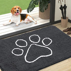 OLANLY Dog Door Mat for Muddy Paws 47x32, Paw Print Design, Absorbs Moisture by OLANLY