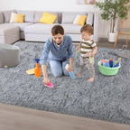 Chicrug Soft Area Rugs for Bedroom Living Room Plush Fluffy Rug 4x6 Feet - Image 8