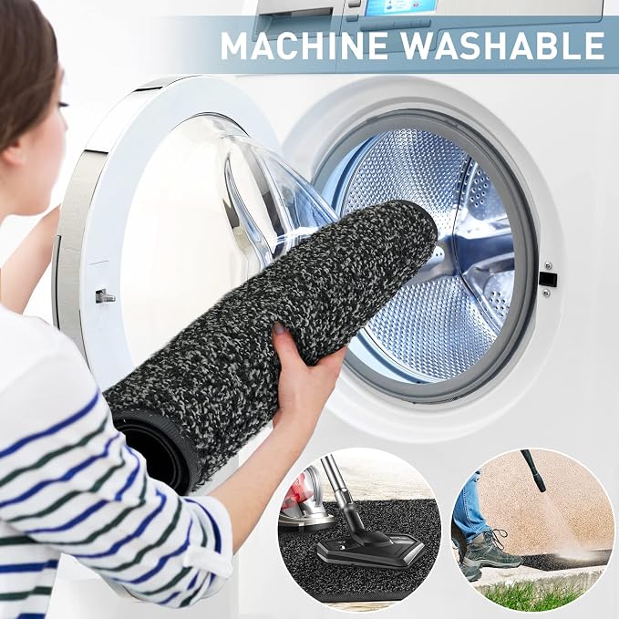 Mibao Front Door Mat, Dirt Trapper Welcome Mat - Image 9