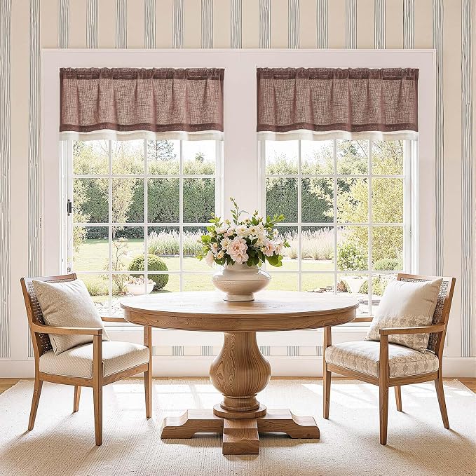 jinchan Linen Farmhouse Valances - Image 2