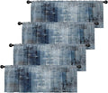 Emvency 4 Pack Valances Window Treatments, 52x12 Inch Rod Pocket Valances by Emvency