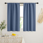 RYB HOME Blackout French Door Window Curtain Covering, Rod Pocket Thermal by RYBHOME