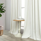 Black Out Curtains 72 Inch Long 2 Panel Burg Lightweight Faux Linen Cute - Image 8