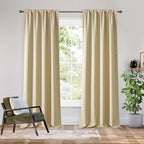 RYB HOME Bedroom Blackout Curtains 84 inches Long, 100% Blackout Thermal by RYBHOME