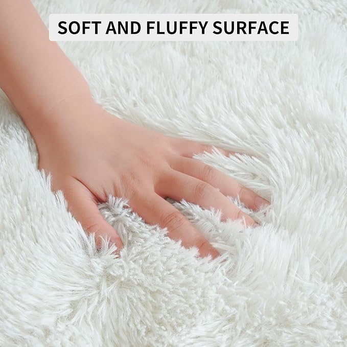 Tepook Fluffy Large Rugs for Living Room, Shag Area Rug 6x9 Soft Carpet for - Image 6