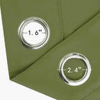 LEMOMO Olive Green Blackout Curtains 42 x 63 Inch Length/Set of 2 Curtain - Image 6
