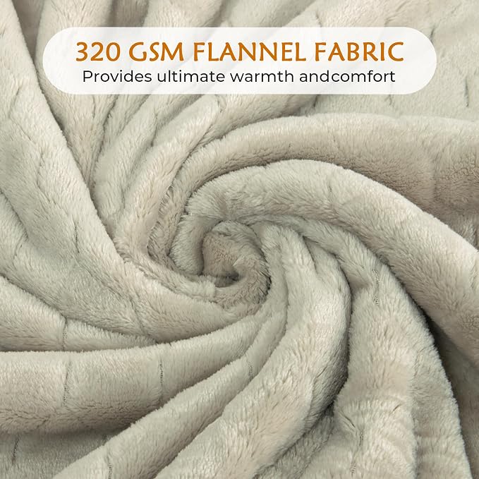 TOONOW Fleece Blanket Super Soft Cozy Throw Blanket 50" x 60", Lightweight - Image 4