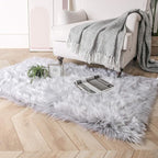 Ashler faux fur rug, Fluffy Shaggy Area Rug Ultra Soft 3 x 5 Feet Rectangle Fur - Image 2
