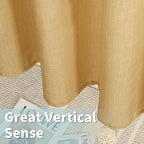 LAMIT Caramel Brown Linen Curtains - Image 5