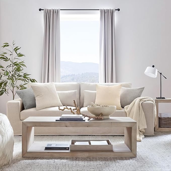 Topfinel 4 Packs Neutral Decorative Throw Pillows Covers 20x20 Inch - Image 3