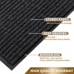 Yimobra Front Door Mat Outdoor Indoor Entrance, 100% Waterproof All-Season All - Image 3