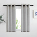 NICETOWN Charcoal Grey Linen Curtains by NICETOWN