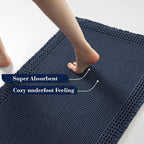 RESARE Waffle Bath Mat, Super Absorbent Non Slip, Machine Washable, Ultra Soft - Image 3