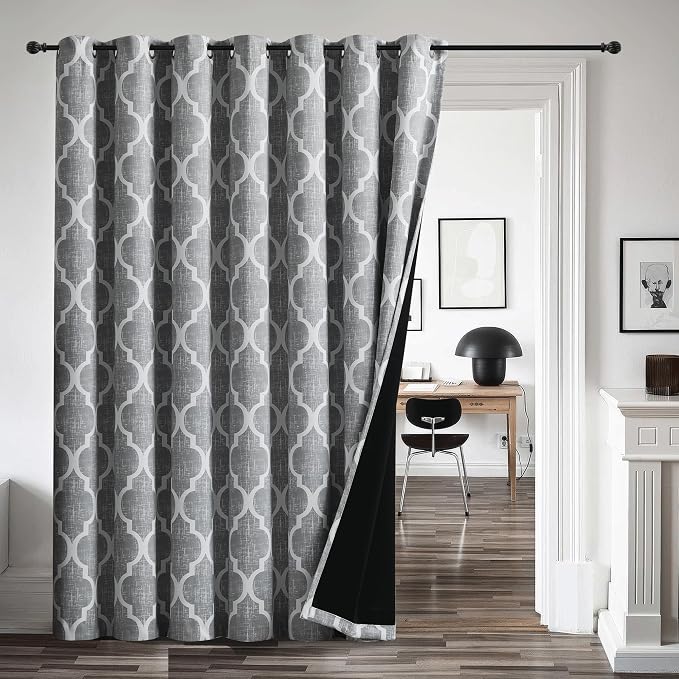 Beauoop 100% Blackout Curtains 84 Inches Long by Beauoop