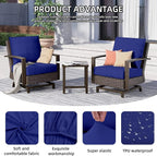 14Pcs Outdoor Cushion Covers, Patio Cushion Covers, Stretch Elastic Slipcovers - Image 3