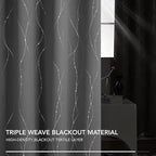 Deconovo Kitchen Curtains, Short Blackout Drapes 52 x 54 Inch, Thermal - Image 6