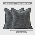 HPUK Fall Chenille Soft Throw Pillow Covers 18x18 Set of 2, Accent Cushion - Image 5