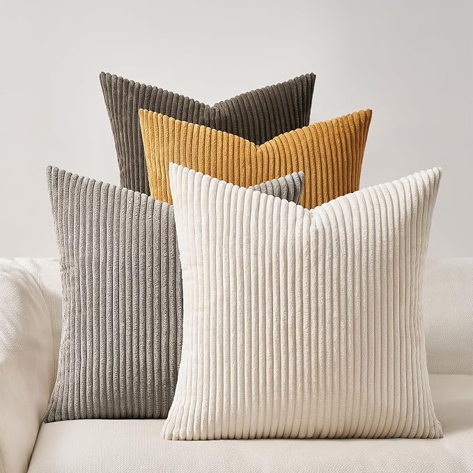 Topfinel Decorative Brown Throw Pillow Covers Cushion Cases, Rustic Home Decor by Topfinel