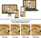 OWENIE Gold Valances for Windows 1 Pcs, Light Filtering Textured Farmhouse - Image 9