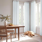 NICETOWN Farmhouse 100% Blackout Linen Curtains - Image 7