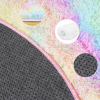 4x4.6 Feet Rainbow Hexagon Rugs - Image 5