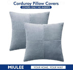 MIULEE Dustyblue Decorative Throw Pillow Covers 18x18 Inch - Image 6