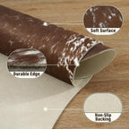AROGAN Western Decor Faux Fur Cowhide Rug, 5.2x6.3 Feet Premium Animal Skin Cow - Image 3