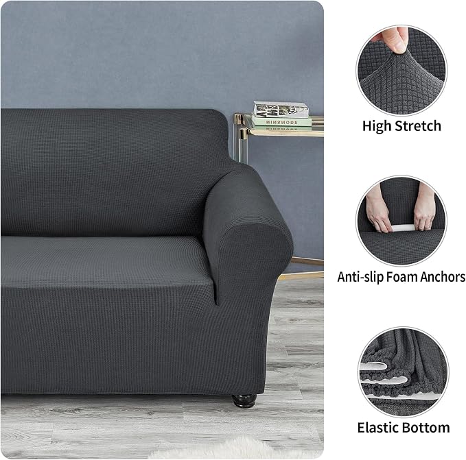 Joccun Stretch Loveseat Couch Cover Slipcover, 1-Piece Sofa Cover - Image 5