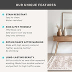 Boho 2x8 Long Runner Rugs for Hallway, Neutral Farmhouse Non Slip Runner for - Image 7