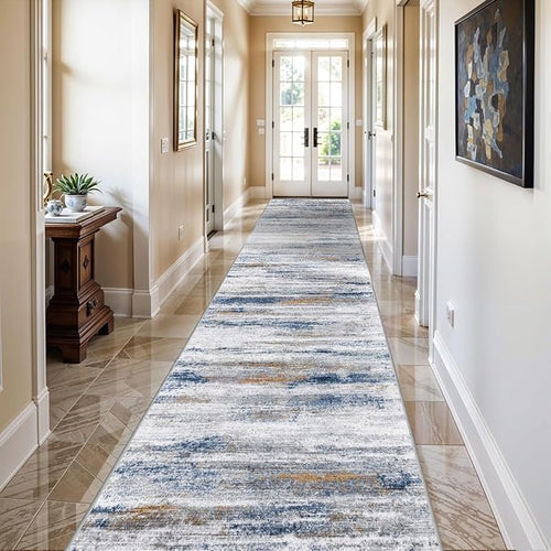 2x12 Washable Runner Rugs for Hallway: Long Abstract Runners for Entryway by WIEVEDENS