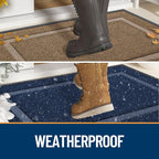 OLANLY Front Door Mat Indoor Outdoor Entrance, Waterproof All-Season, - Image 3