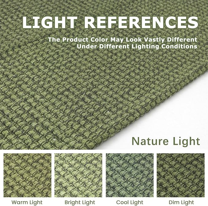 KOZYFLY Washable Area Rug 4x6 ft Non Slip Rubber Backed Living Room Rugs - Image 3