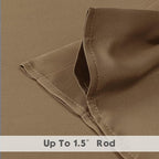 Chyhomenyc Taupe Valances for Window, Room Darkening Short Curtains for Kitchen - Image 6