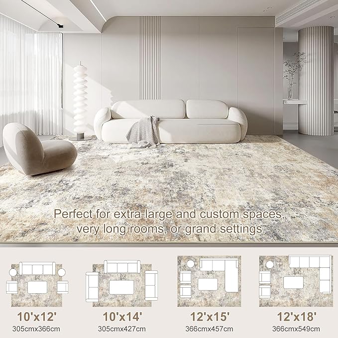 UERMEI 12x15 Area Rug Living Room Rugs - Image 3